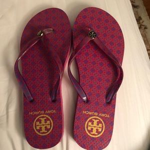 Tory Burch flip flops. Size 7